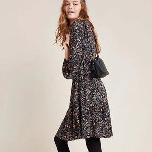 Anthropologie Maeve Floral Babydoll Dress